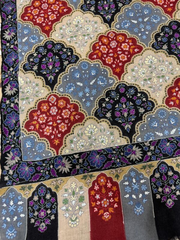 Men'S Pashmina Kalamkari Shawl - Image 3