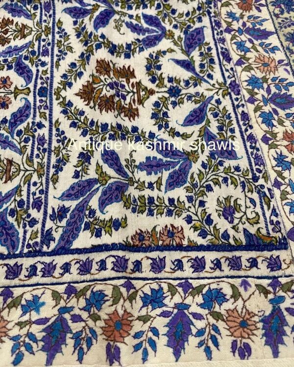 Old Antique Dorukha Jamawar Pashmina Shawl - Image 10