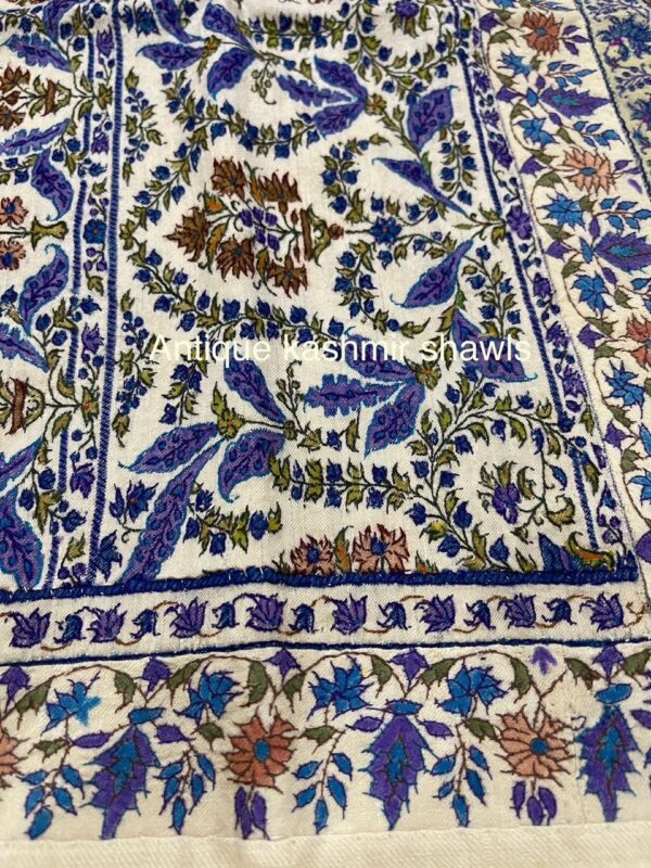 Old Antique Dorukha Jamawar Pashmina Shawl - Image 2