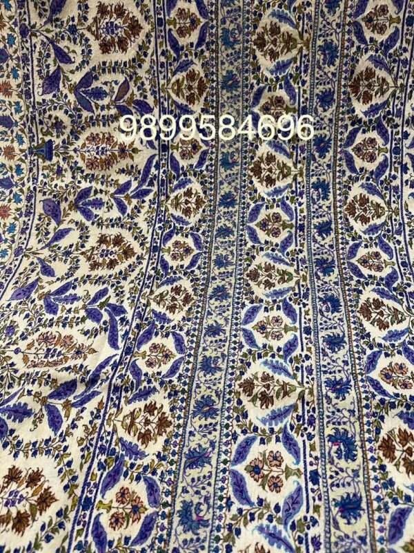 Old Antique Dorukha Jamawar Pashmina Shawl - Image 5