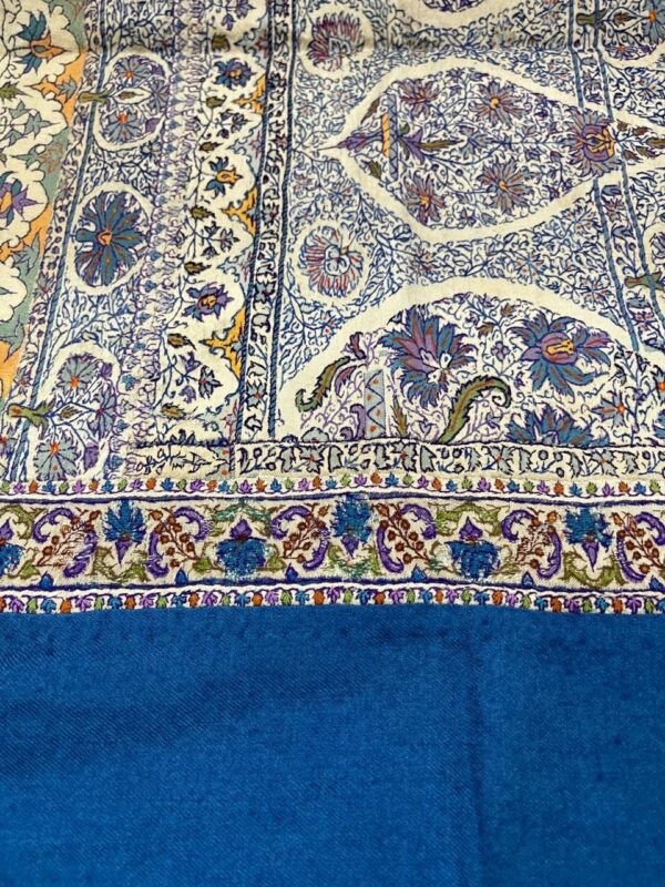 Old Antique Dorukha Jamawar Pashmina Shawl - Image 9