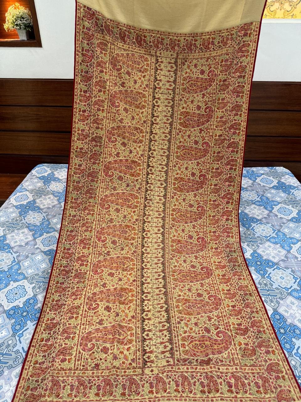 Woven Memories – A 150-Year-Old Do-Rukha Pashmina Tani Shawl - Image 7