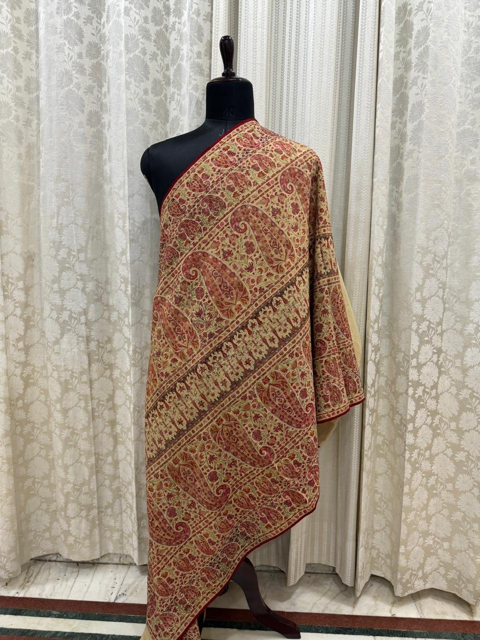 Woven Memories – A 150-Year-Old Do-Rukha Pashmina Tani Shawl - Image 2