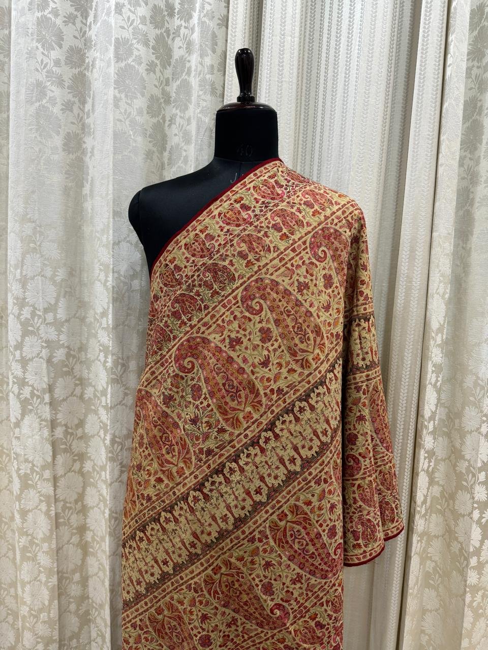 Woven Memories – A 150-Year-Old Do-Rukha Pashmina Tani Shawl - Image 4