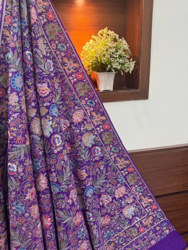 Luxury Handcrafted Pure Pashmina Shawl with Papier Mâché Embroidery