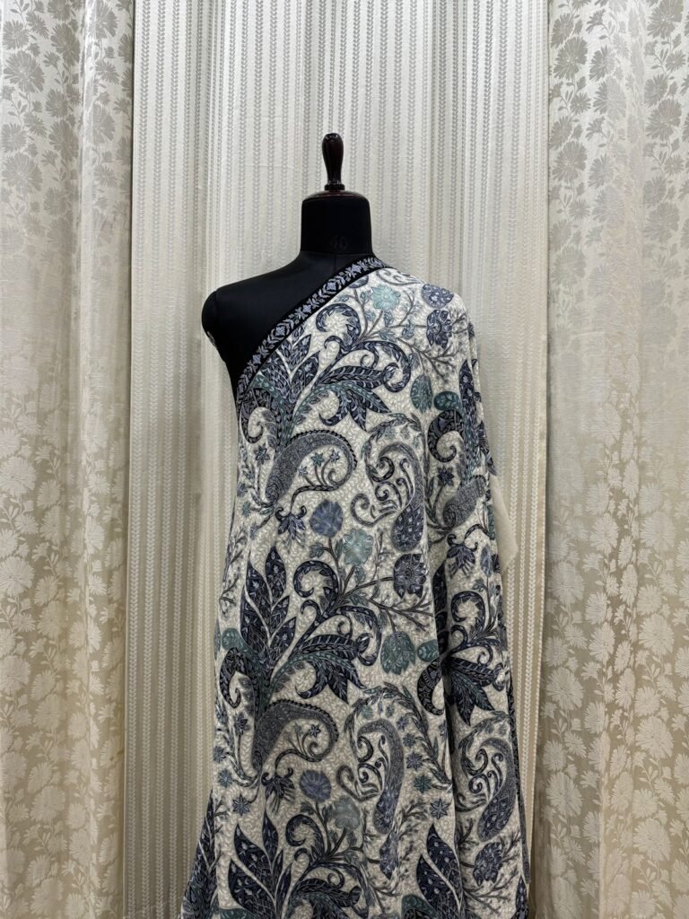 Kalamkari Pure Pashmina Shawl – A Canvas of Timeless Elegance