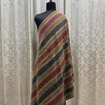 Antique Khatrash Jaipuri Jamawar Shawl – Multicoloured Heritage Wrap